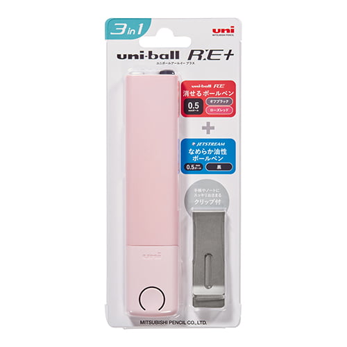 Mitsubishi Pencil Ballpoint Pen Uniball RE+ 0.5 Pearl Pink