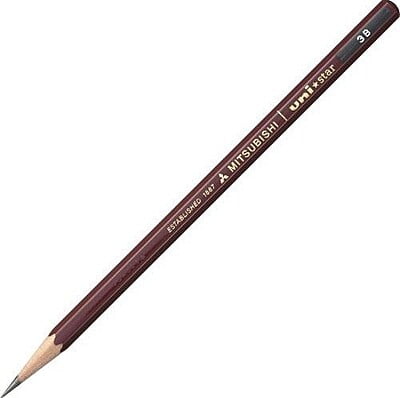 Mitsubishi Pencil Uni Star Hexagonal Pencil 3B Mitsubishi Pencil Uni Star Hexagonal Pencil 3B