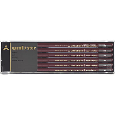 Mitsubishi Pencil Uni Star Hexagonal Pencil 3B