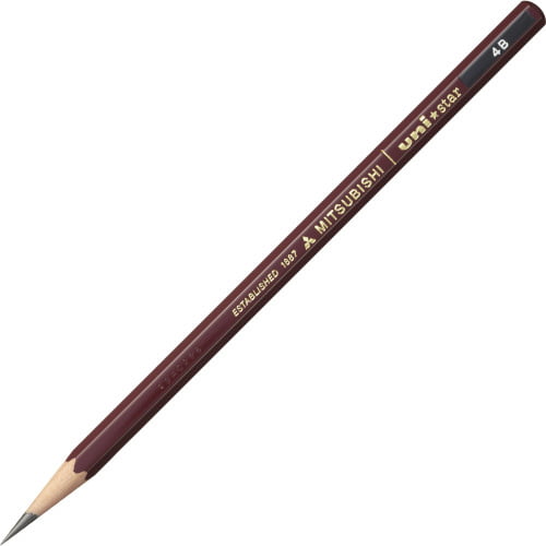 Mitsubishi Pencil Uni Star Hexagonal Pencil 4B Mitsubishi Pencil Uni Star Hexagonal Pencil 4B