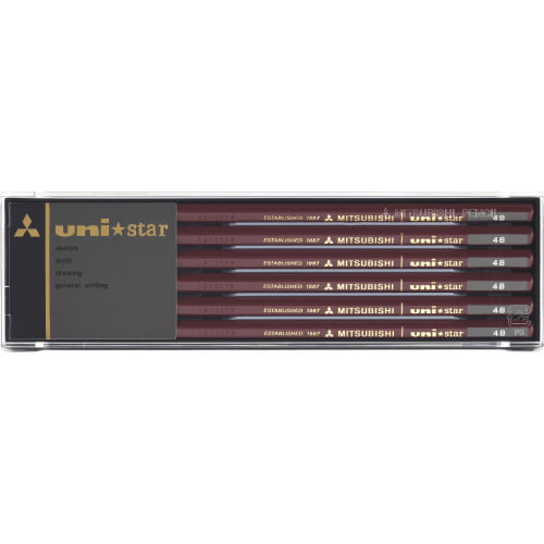Mitsubishi Pencil Uni Star Hexagonal Pencil 4B Mitsubishi Pencil Uni Star Hexagonal Pencil 4B