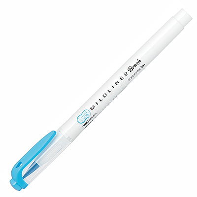 Zebra Mildliner Brush Mild Cyan