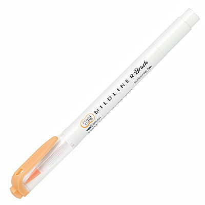 Zebra Mildliner Brush Mild Orange