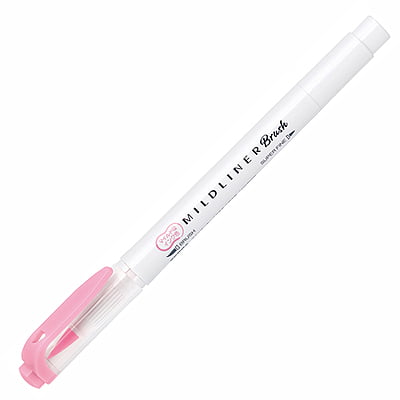 Zebra Mildliner Brush Mild Pink