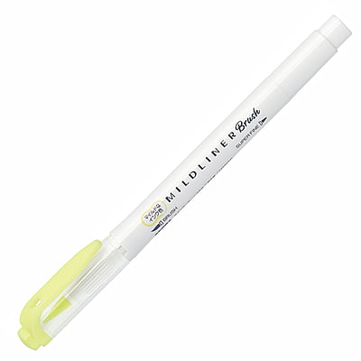 Zebra Mildliner Brush Mild Yellow