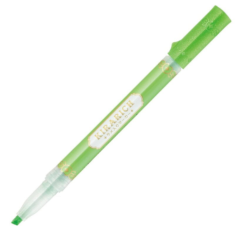 Zebra Kirarich Shining Highlighter Green Zebra Kirarich Shining Highlighter Green