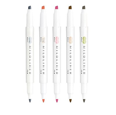 Zebra Mildliner 5 Color Set WKT7-5C-NTC Zebra Mildliner 5 Color Set WKT7-5C-NTC