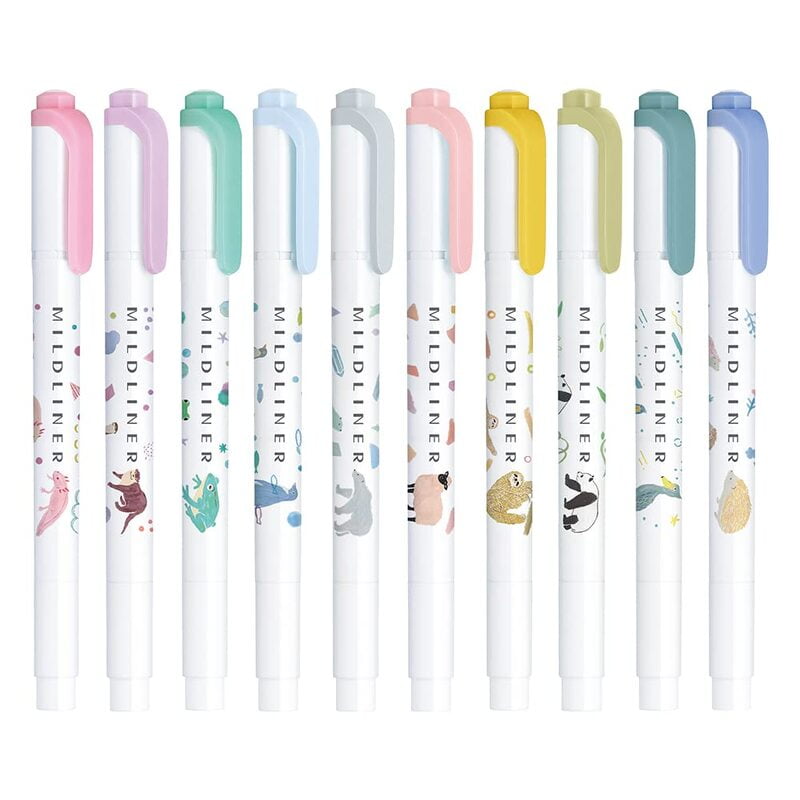 Zebra Mildliners Animal Series Limited Edition WKT7-AS10C Zebra Mildliners Animal Series Limited Edition WKT7-AS10C