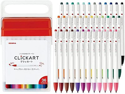 Zebra Click cart 36 color set