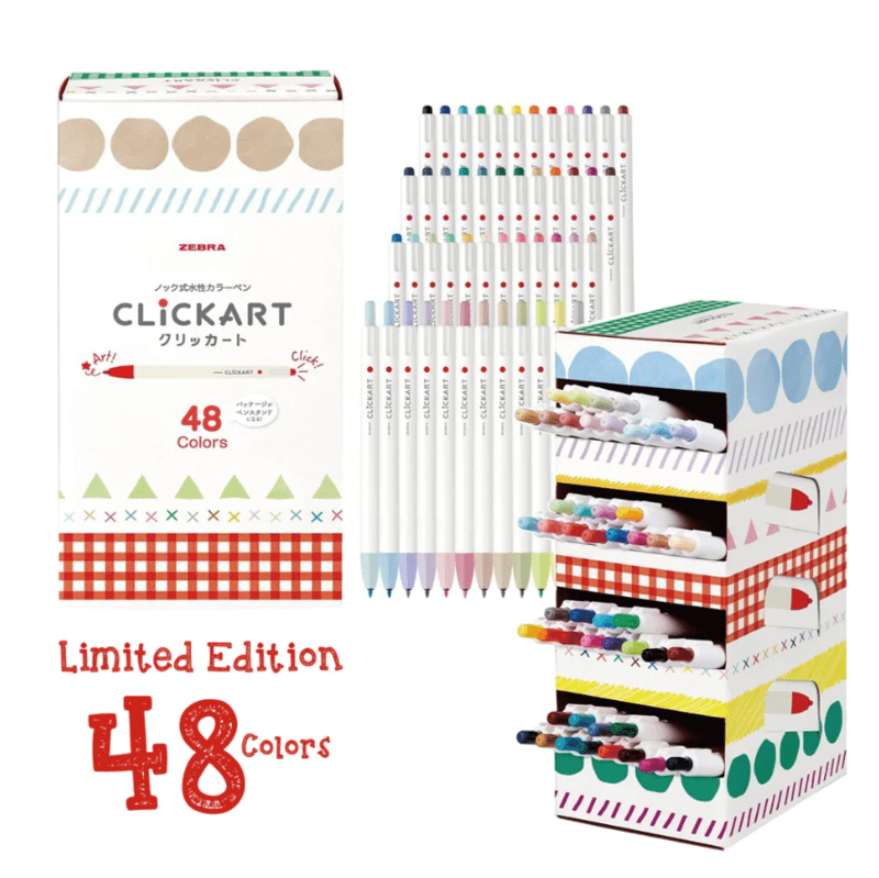 Zebra Click Art 48 Color Set Limited Edition Zebra Click Art 48 Color Set Limited Edition