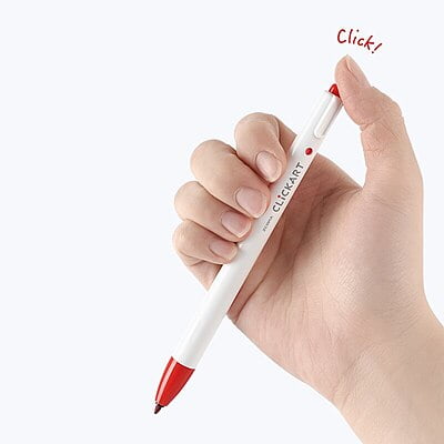 Zebra Click Art Red