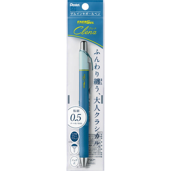 Pentel EnerGel Crenna Gel Pen 0.5 Blue Black Pentel EnerGel Crenna Gel Pen 0.5 Blue Black