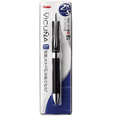 Pentel Vicuna Ex1 Series 2+S Multifunctional Pen Black