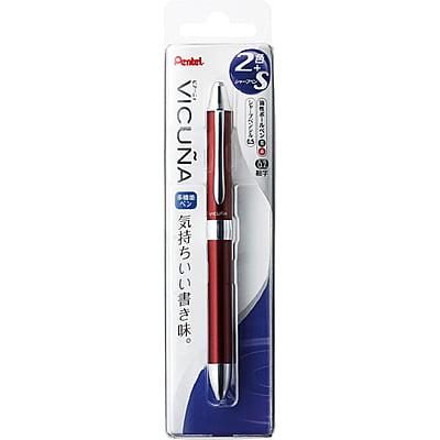 Pentel Vicuna Ex1 Series 2+S Multifunctional Pen Red