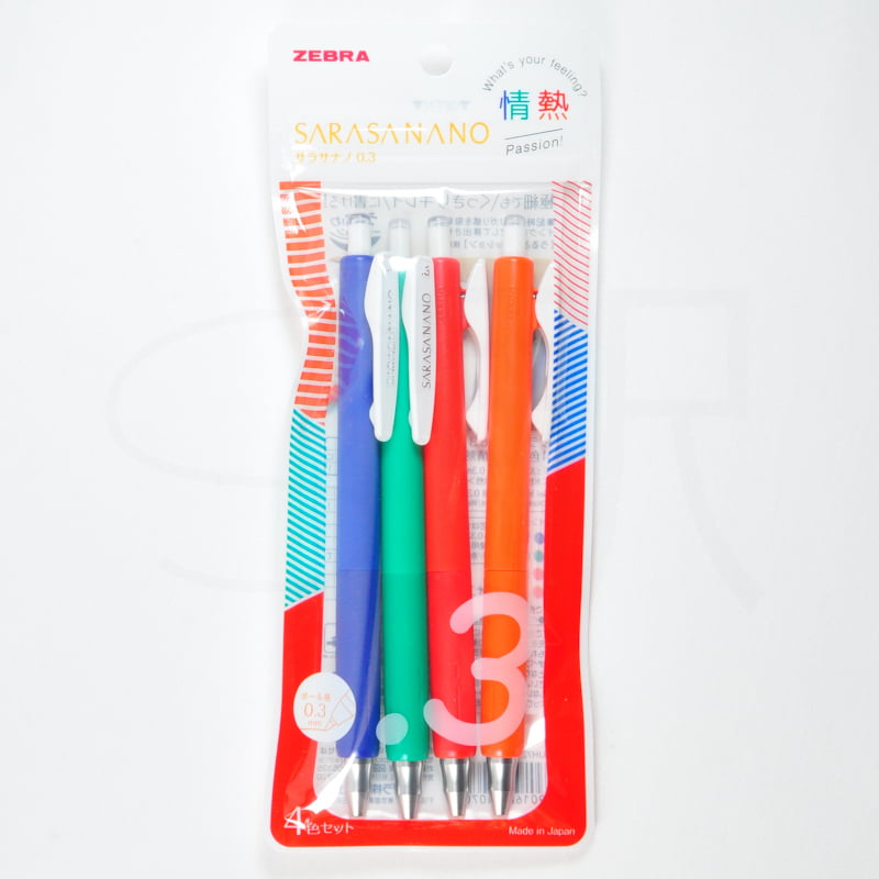 Zebra Sarasanano 4 Color Pen Set Passion Zebra Sarasanano 4 Color Pen Set Passion