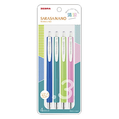 Zebra Sarasanano 4 Color Pen Set Refresh