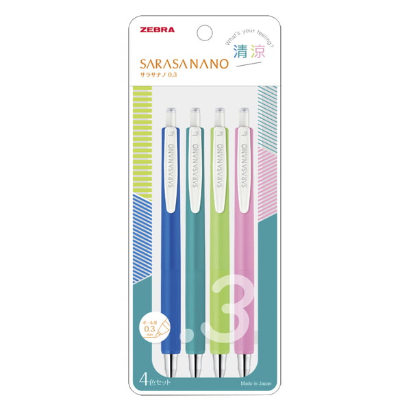 Zebra Sarasanano 4 Color Pen Set Refresh Zebra Sarasanano 4 Color Pen Set Refresh