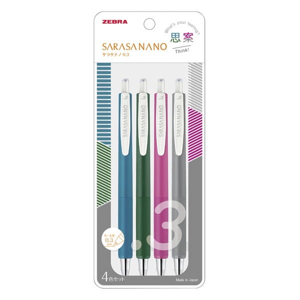 Zebra Sarasanano 4 Color Pen Set Think