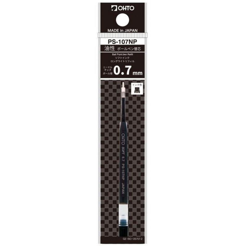 Ohto Needlepoint Ballpoint Pen Refill 0.7 PS-107NP