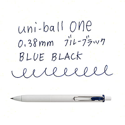 Uniball One 0.38mm Blue Black