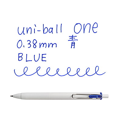 Uniball One 0.38mm Blue