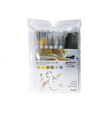Kuretake ZIG Clean Color Real Brush with Mangaka 7VL Kuretake ZIG Clean Color Real Brush with Mangaka 7VL
