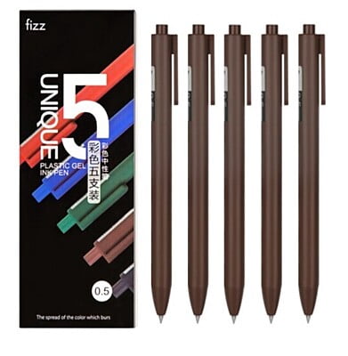 Fizz Gel Pens 0.5 Brown