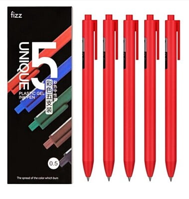 Fizz Gel Pens 0.5 Red