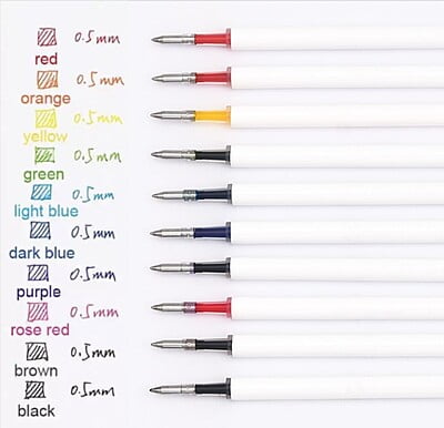 Kaco Multicolor Gel Pen Refill