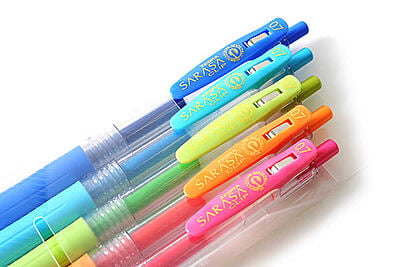 Zebra Sarasa Clip 0.7 5 Color Pen Set Zebra Sarasa Clip 0.7 5 Color Pen Set