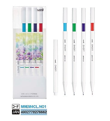 Uni-ball Emott Pencil 0.9 4 Colors No.1 Refreshing Color