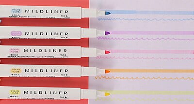 Zebra Mildliner 5 Color Set WKT7-5C-YC