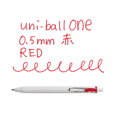 Uniball One 0.5mm Red