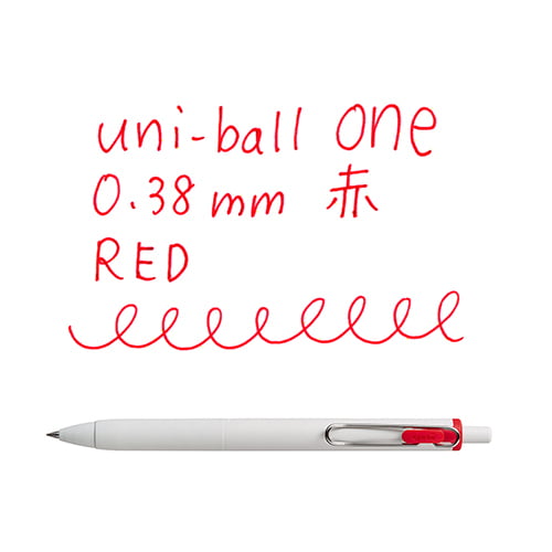 Uniball One 0.38mm Red Uniball One 0.38mm Red