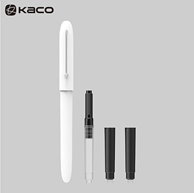 Kaco Retro Fountain Pen White