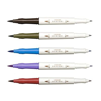 Sailor Shikiori Twin Brush Pens Summer Sailor Shikiori Twin Brush Pens Summer