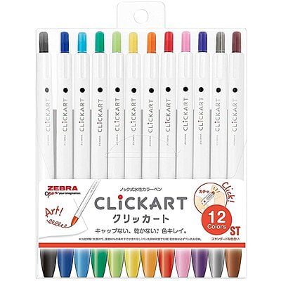 Zebra Click cart 12 color set (Standard shade)