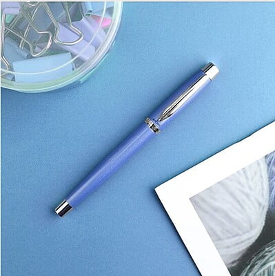 Baoke Fountain Pen(F) & Ballpoint Pen(0.7) Combo T12 Business Blue