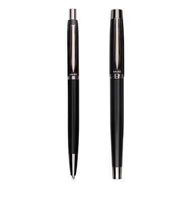 Baoke Fountain Pen(F) & Ballpoint Pen(0.7) Combo T12 Pearl Black