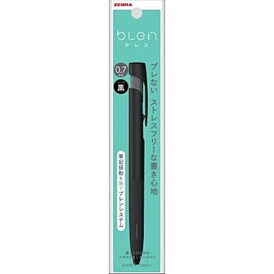 Zebra Blen Ballpoint Pen 0.7 Black Zebra Blen Ballpoint Pen 0.7 Black